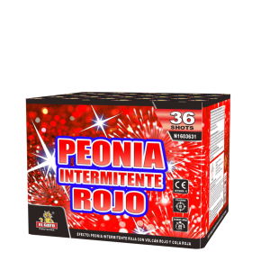 PEONIA INTERMITENTE ROJO