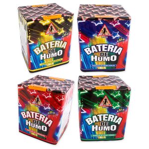 BATERIAS HUMO 25 DISPAROS (DIFERENTES COLORES)